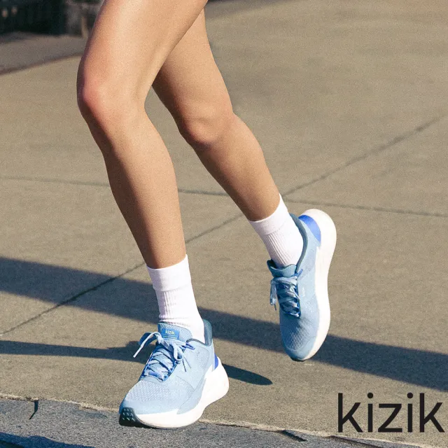 【KIZIK】女鞋 慢跑鞋 運動鞋 Freedom Run 藍 WFRE2604 回彈 秒穿 免手瞬穿科技