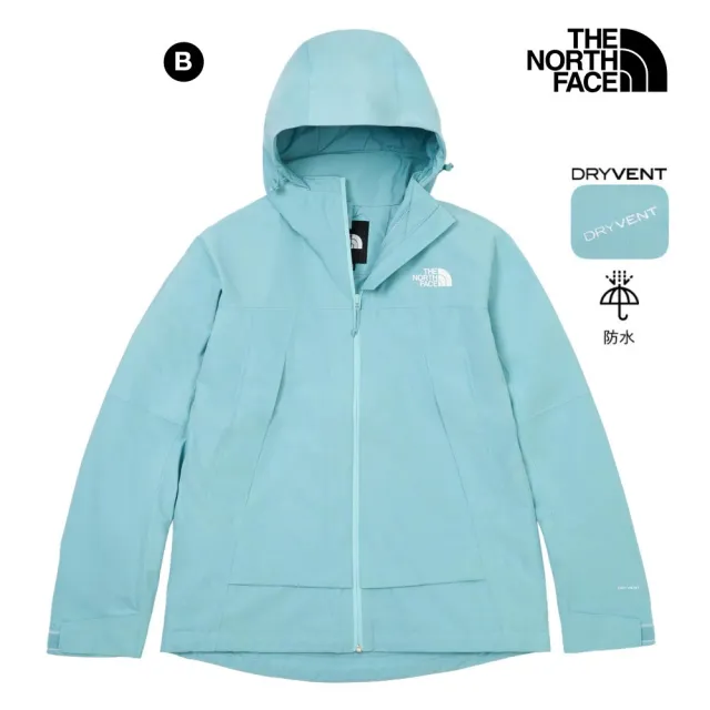 【The North Face】男女款DryVent防水透氣連帽衝鋒衣 (多色可選)