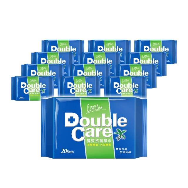 【康乃馨】Double Care 抗菌濕巾20片×24入