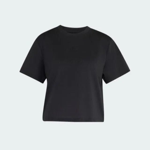【adidas 愛迪達】W Motion G T 女 T恤 運動上衣 休閒短袖 吸濕排汗 黑(KQ9858)