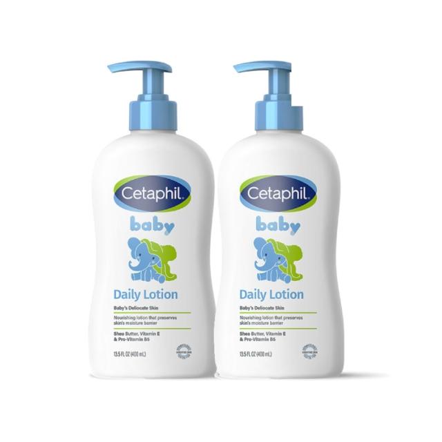 【Cetaphil 舒特膚】官方直營 baby溫和潤膚乳 400ml*2入(嬰兒乳液/臉部身體適用)