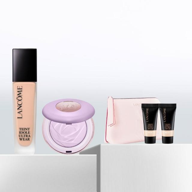 【LANCOME 蘭蔻】零粉感持妝組 官方直營(LANCOME/零粉感/粉底/蜜粉餅/持妝/定妝)