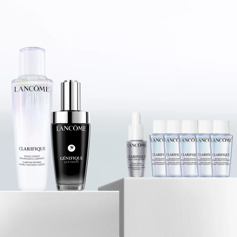 【LANCOME 蘭蔻】官方直營 極光肌因雙星組(LANCOME/小黑瓶PRO/超極限肌因/超級極光水/超極光/雙入組)