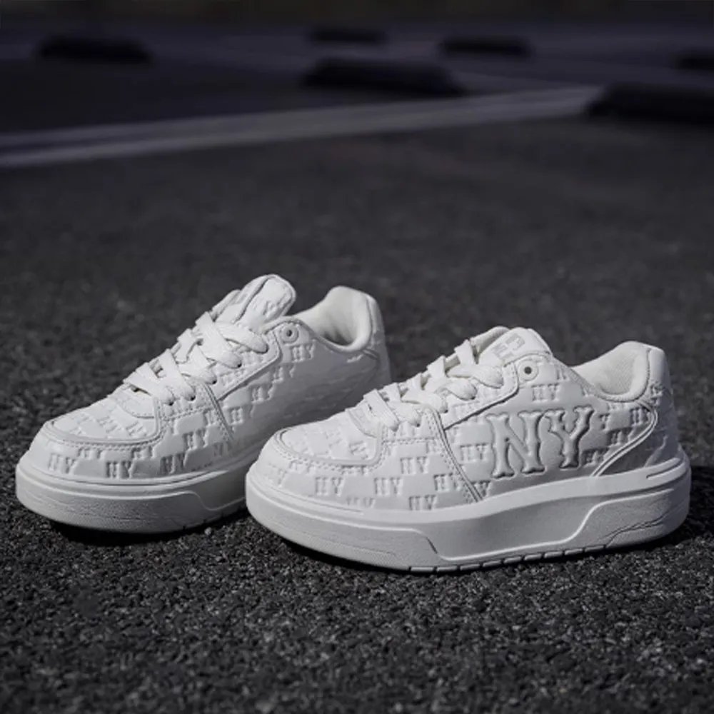 【MLB】Monogram老爹鞋 學長鞋 Chunky Liner系列 紐約洋基隊(3ASXE015N-50WHS)