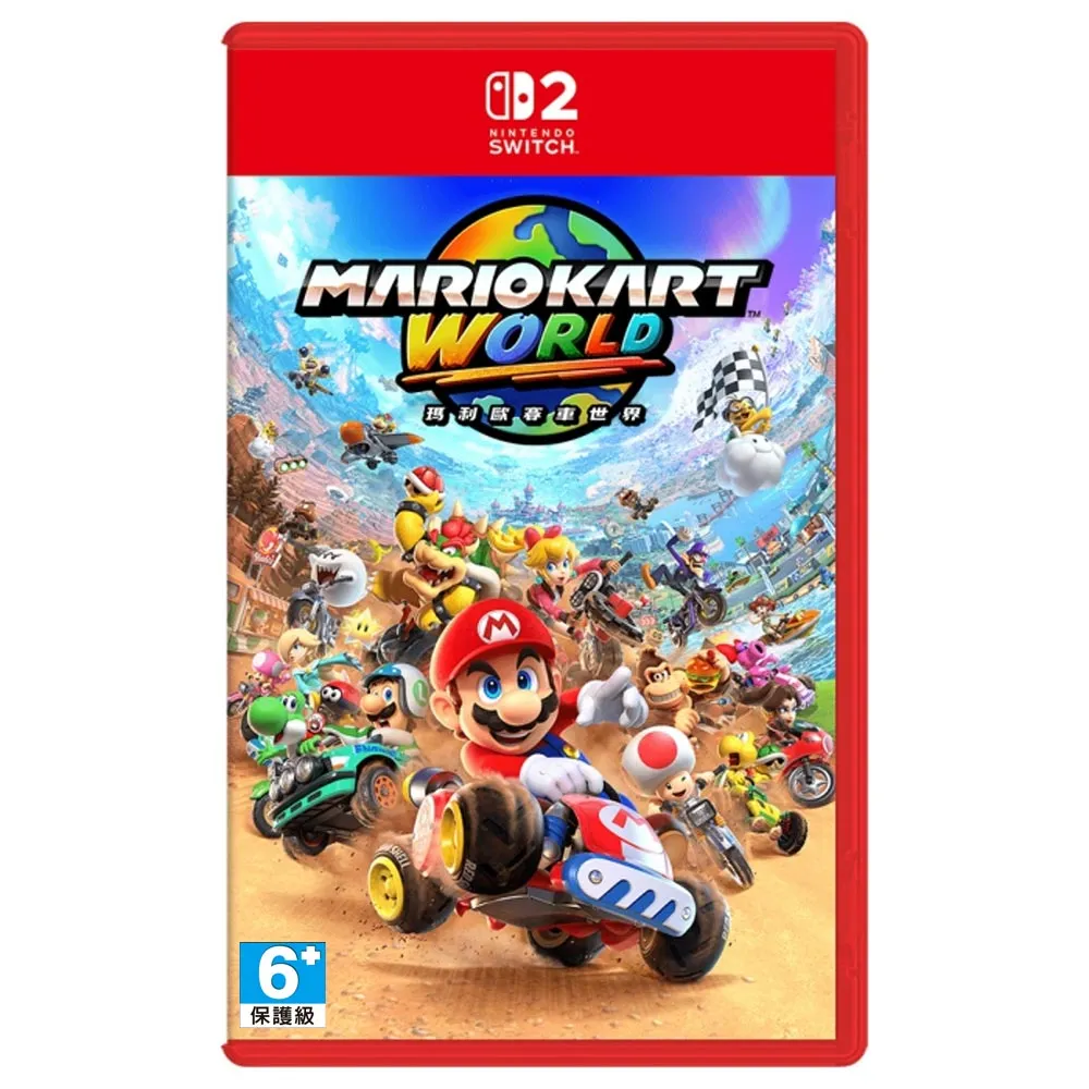 【Nintendo 任天堂】NS2 Switch 2瑪利歐賽車世界(台灣公司貨-中文版)