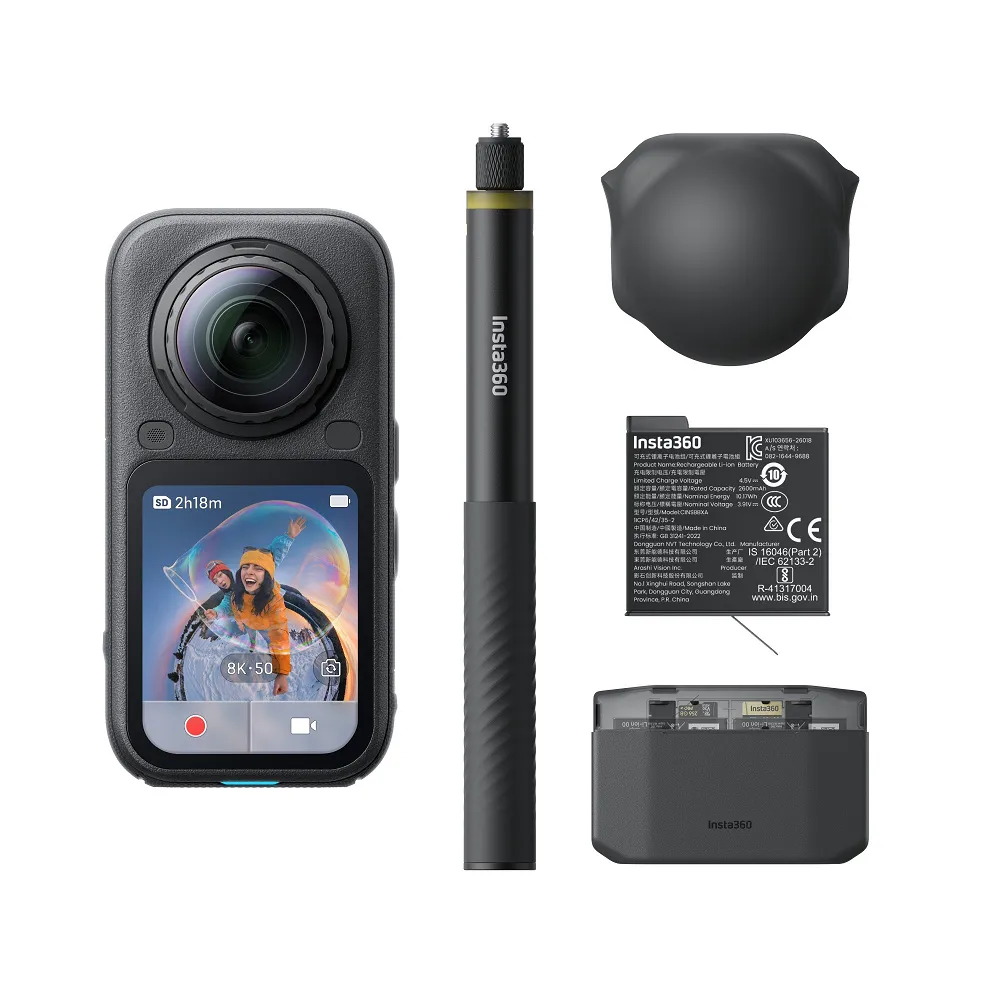 【Insta360】X6 全景運動相機萬能套裝+無憂換1年版(公司貨)