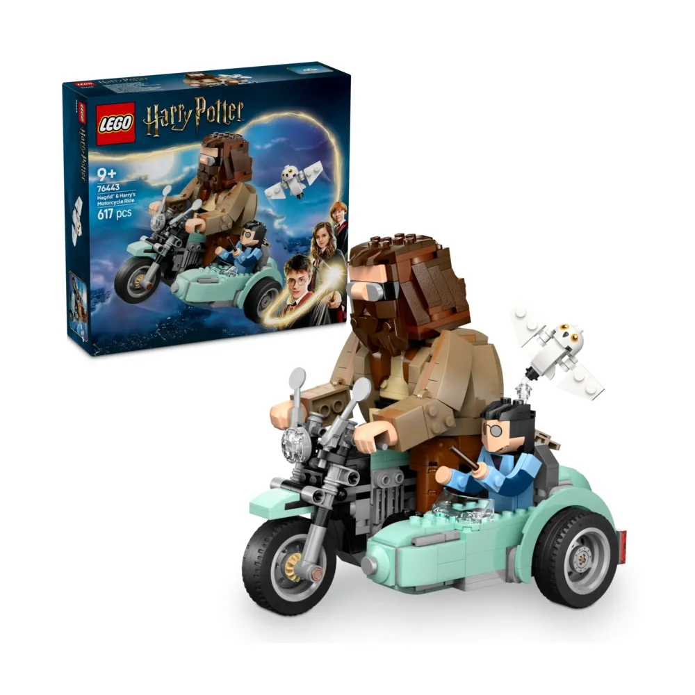 【LEGO 樂高】哈利波特系列 76443 海格和哈利波特的摩托車(Harry Potter 死神的聖物 兒童玩具 積木 禮物)