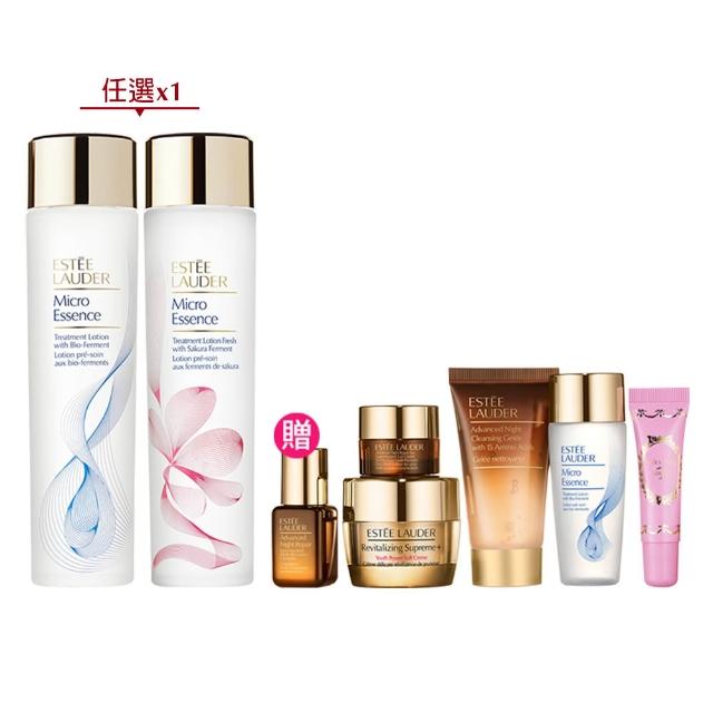 【Estee Lauder 雅詩蘭黛】微分子肌底原生露/櫻花版200ml任選(化妝水/水精華/無酒精/週年慶限定組)