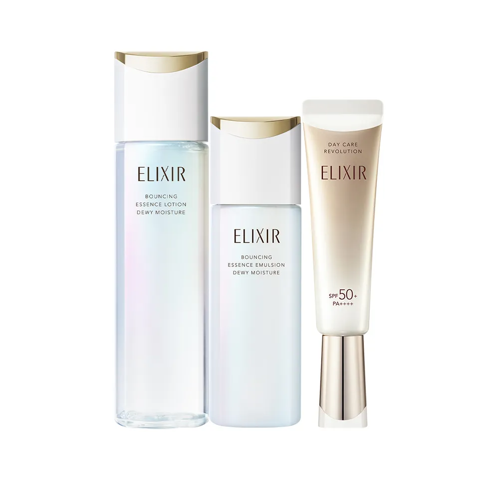 【ELIXIR 怡麗絲爾】膠原彈潤修護精露組(精華露+精華乳+小金管)