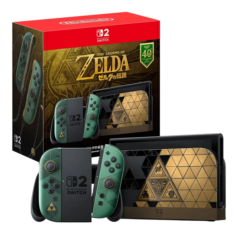 任天堂　Nintendo Switch 完品　美品 Nintendo 任天堂】預購10/29上市☆Switch 2 薩爾達傳說40周年紀念特仕