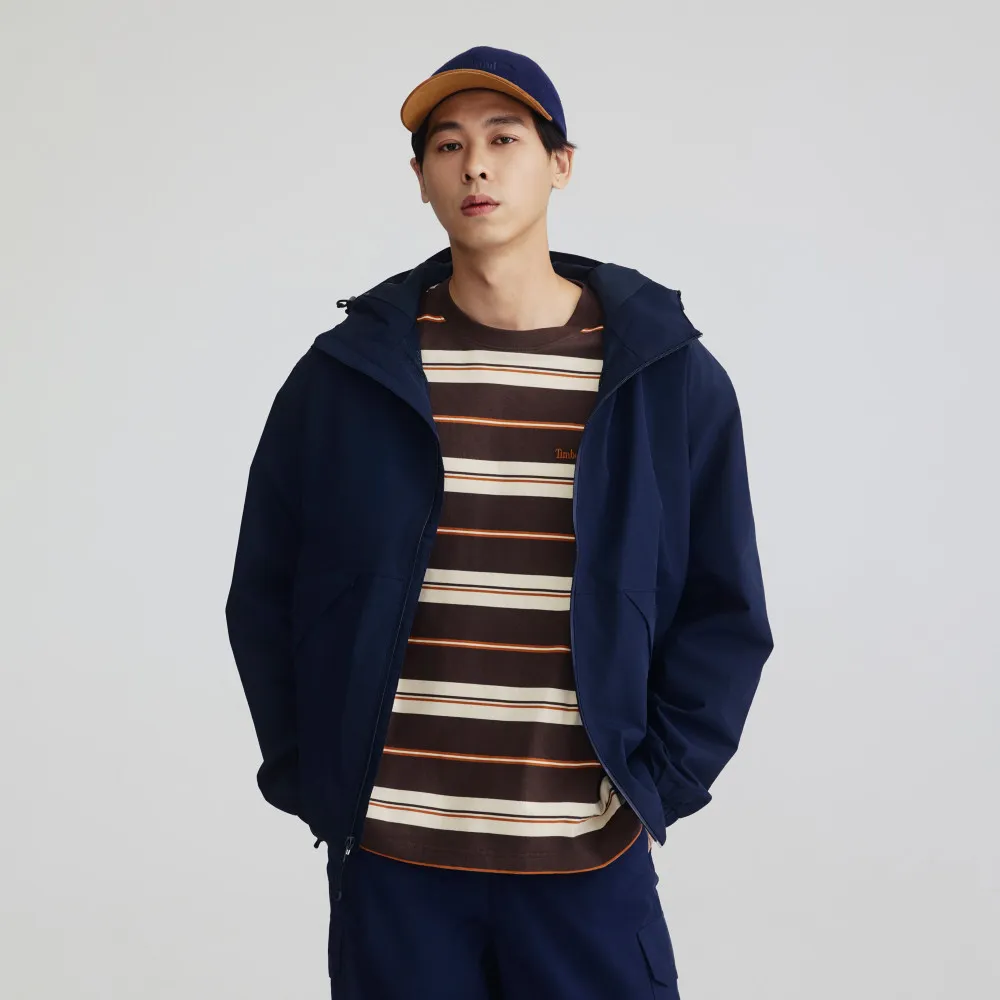 【Timberland】男款深寶石藍Winnick防水外套(A69PU433)