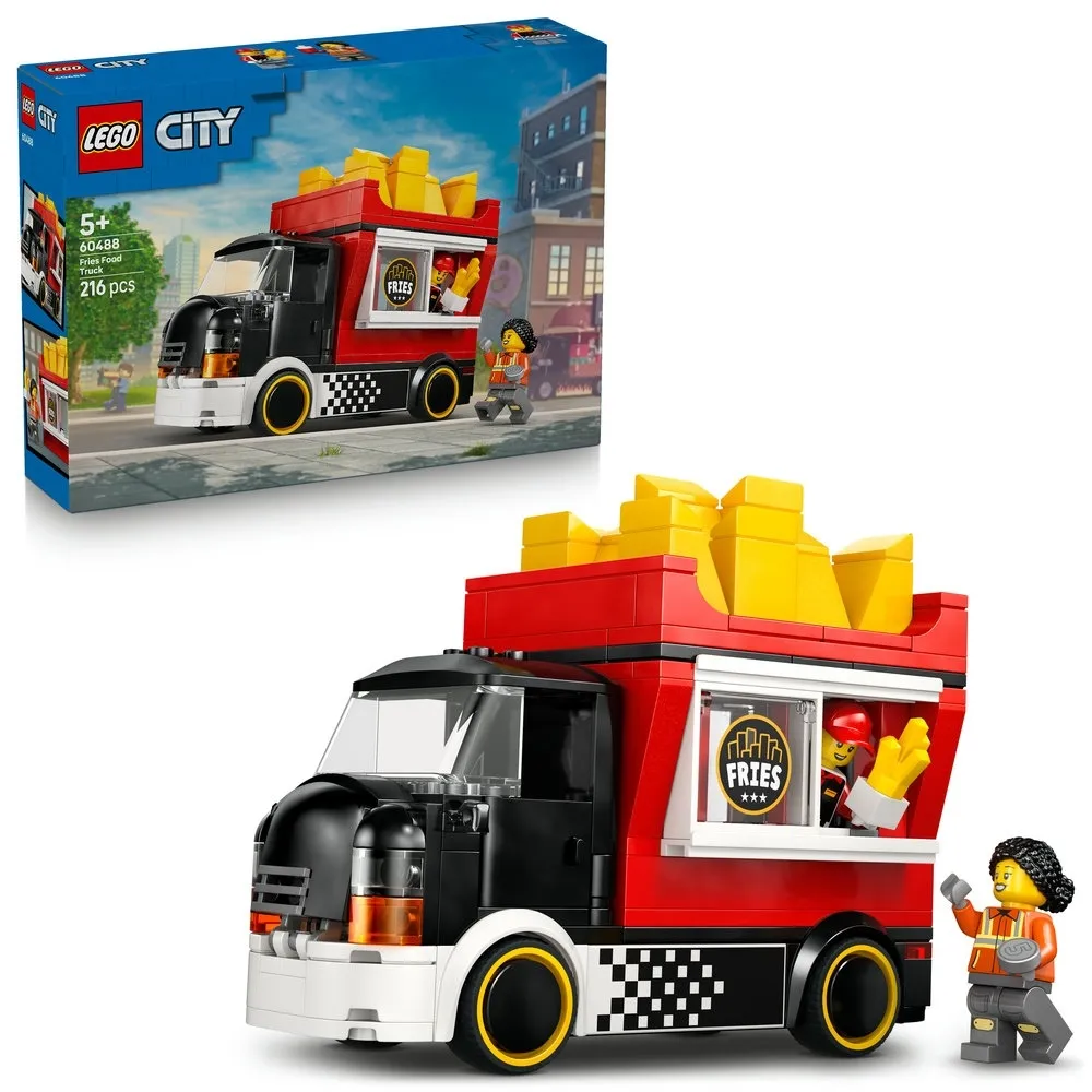 【LEGO 樂高】城市系列 60488 薯條餐車(玩具車 角色扮演 家家酒 互動游戲 兒童積木 禮物 5歲 送禮推薦)