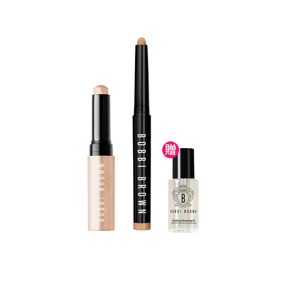 【Bobbi Brown 芭比波朗】極致鑽石水感眼影棒2g+超持久炫彩眼影筆1.6g