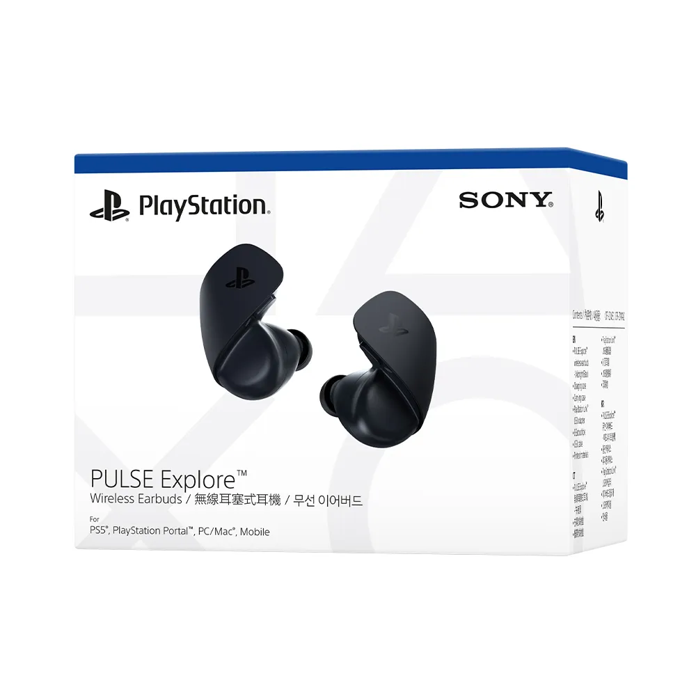 【SONY 索尼】PS5 PULSE Explore 無線耳塞式耳機(午夜黑)