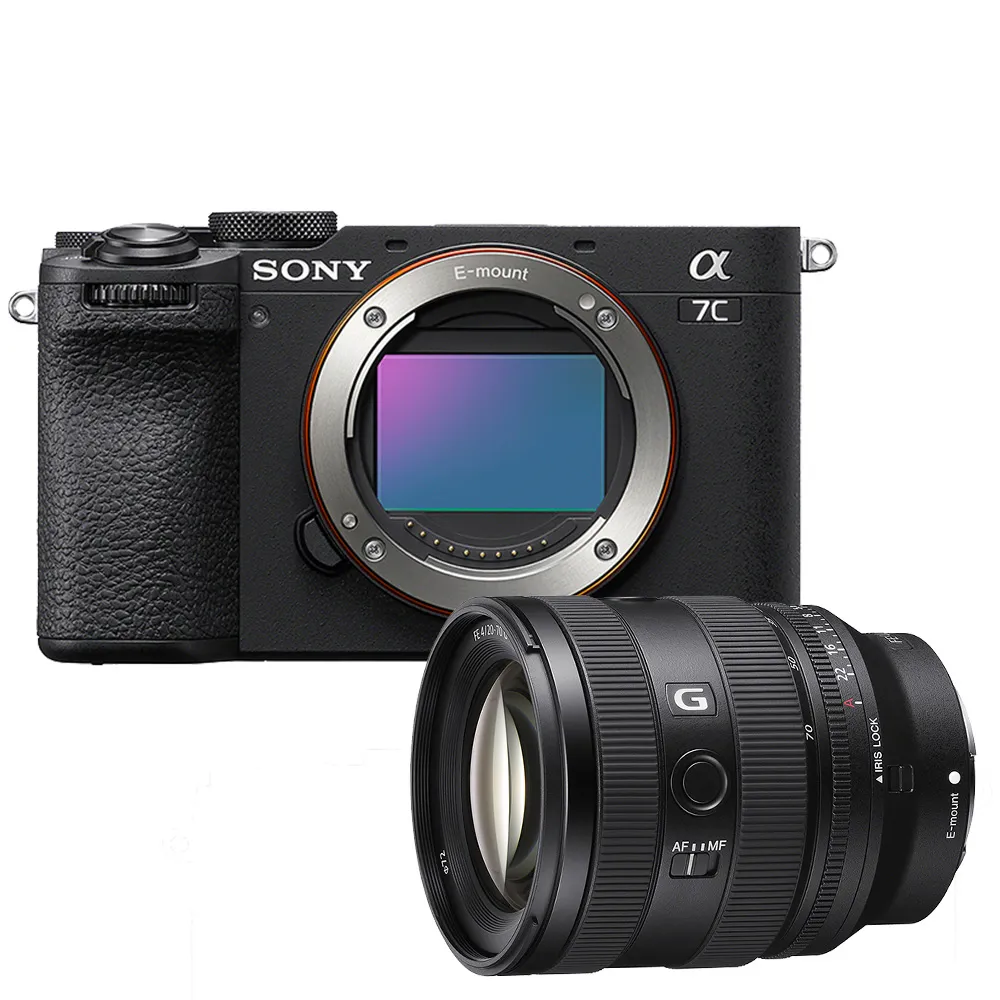 【SONY 索尼】小型全片幅相機 ILCE-7CM2 A7CM2+FE 20-70mm F4 G 超 廣角標準變焦鏡頭(公司貨 保固18+6個月)