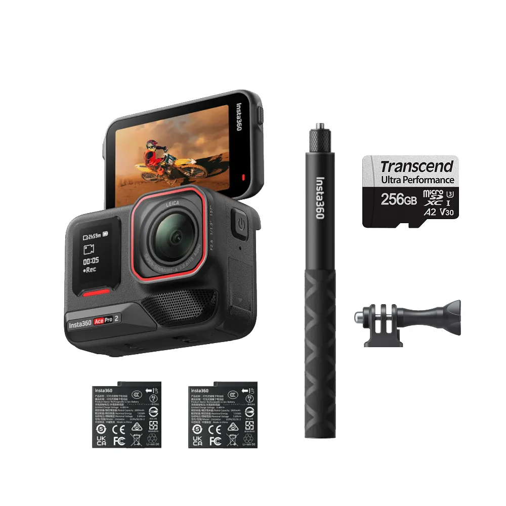 【Insta360】ACE PRO 2 運動相機 雙電版 256G人氣套組(公司貨)