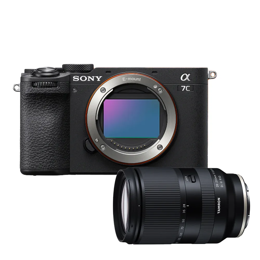 【SONY 索尼】全片幅相機ILCE-7CM2 A7CM2(公司貨 保固18+6個月)+【Tamron】28-200mmF/2.8-5.6 A071(平輸)