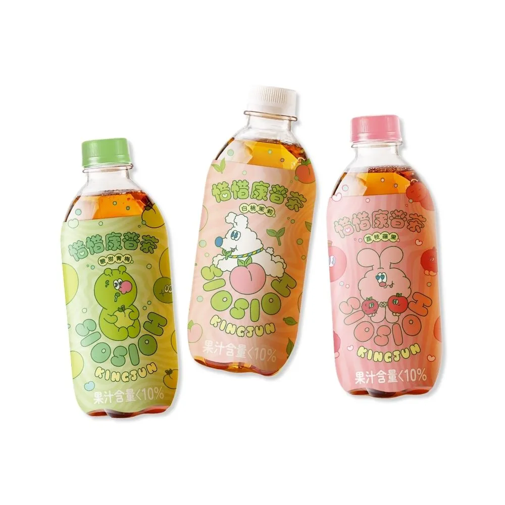 【惜惜】康普茶氣泡飲420mlx24入/箱(荔枝蘋果/酸甜青梅/白桃綠茶)
