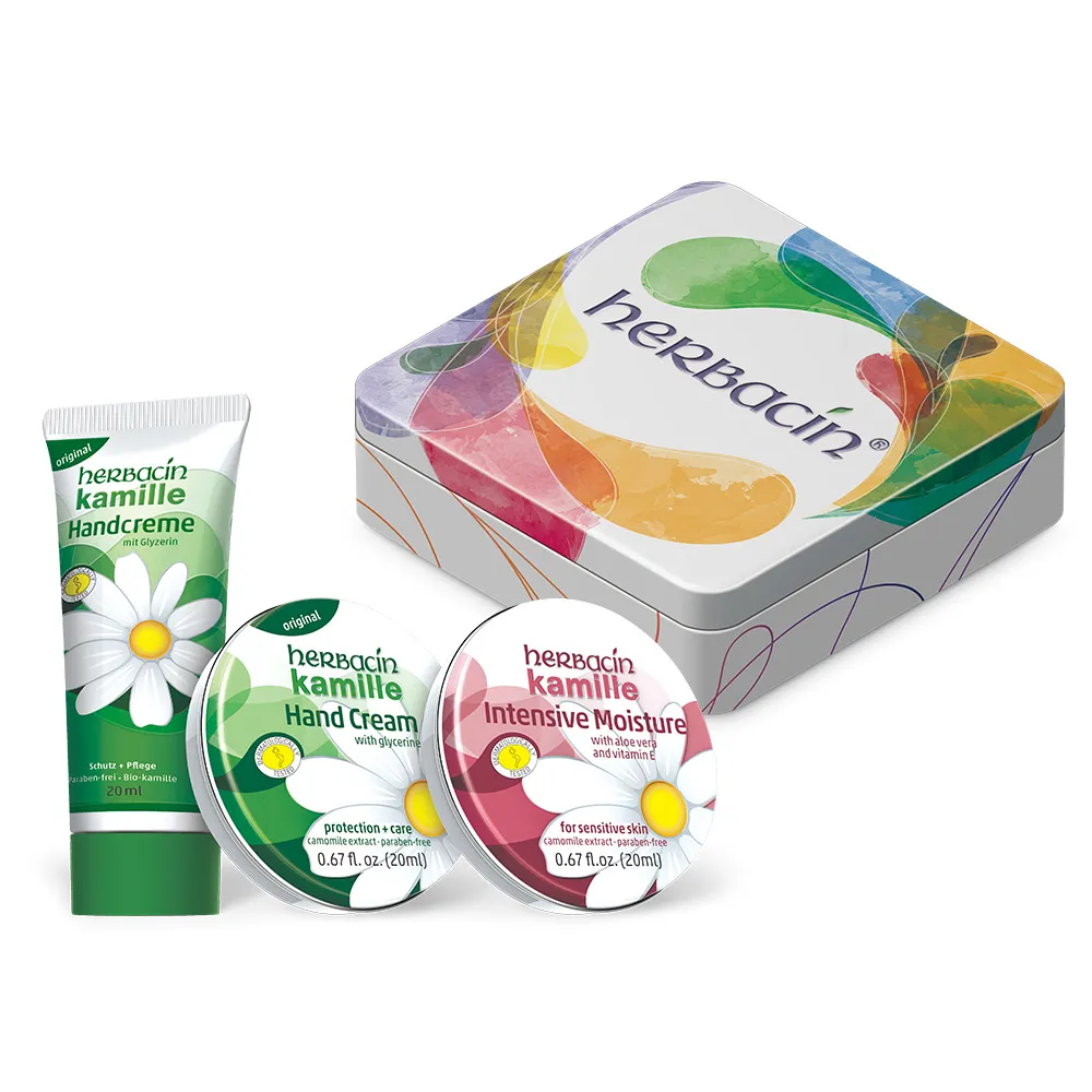 【Herbacin 德國小甘菊】小甘菊經典修護紀念禮盒(送禮最佳選擇)