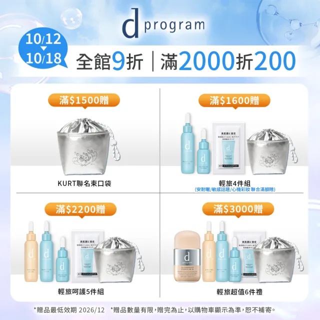 【d program 敏感話題】潔膚乳加倍組(潔膚乳120g*2/深度清潔/洗面乳)