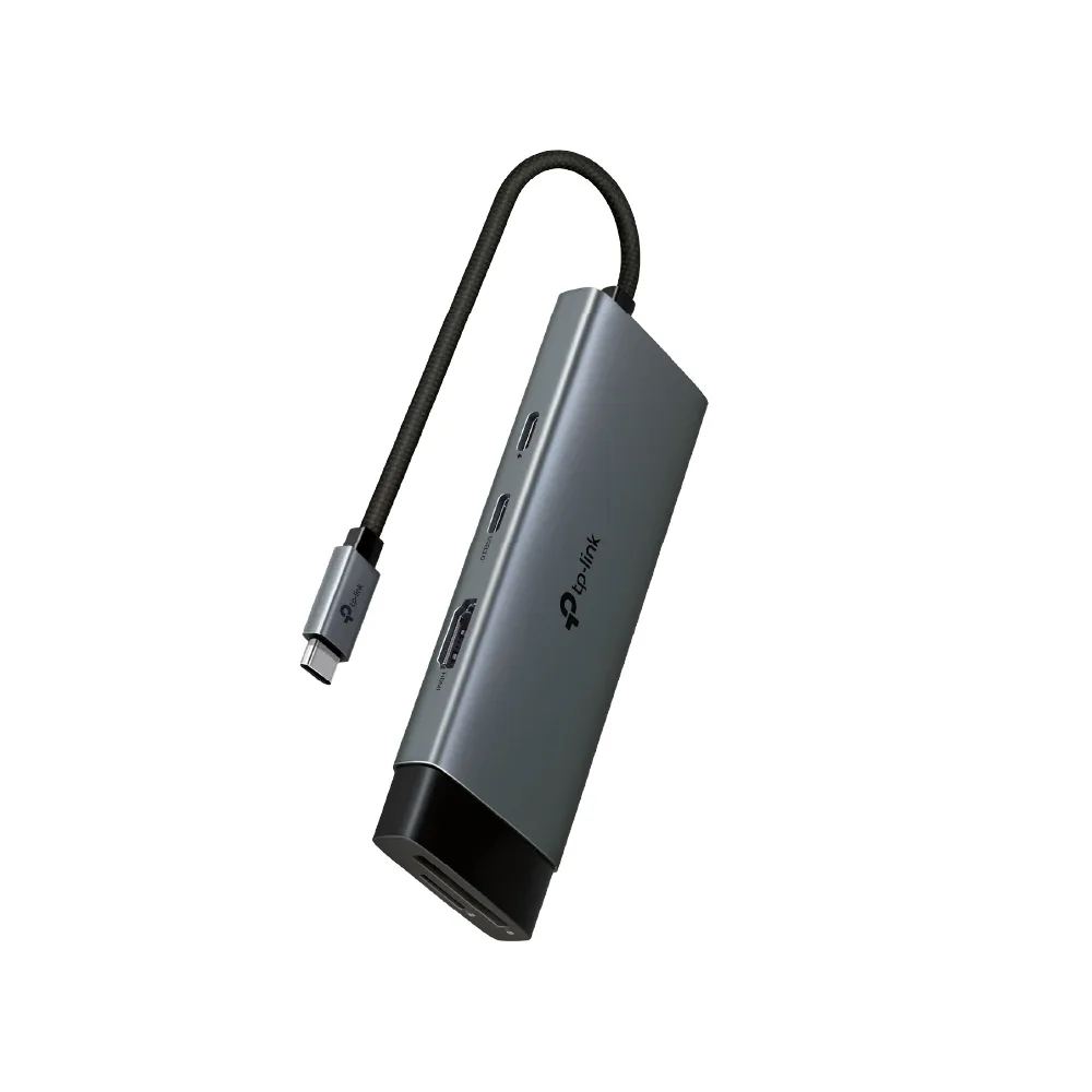 【TP-Link】UH7020C Type-C 7合1多功能轉接器 7埠HUB集線器 HDMI USB3.0 PD快充(100W)