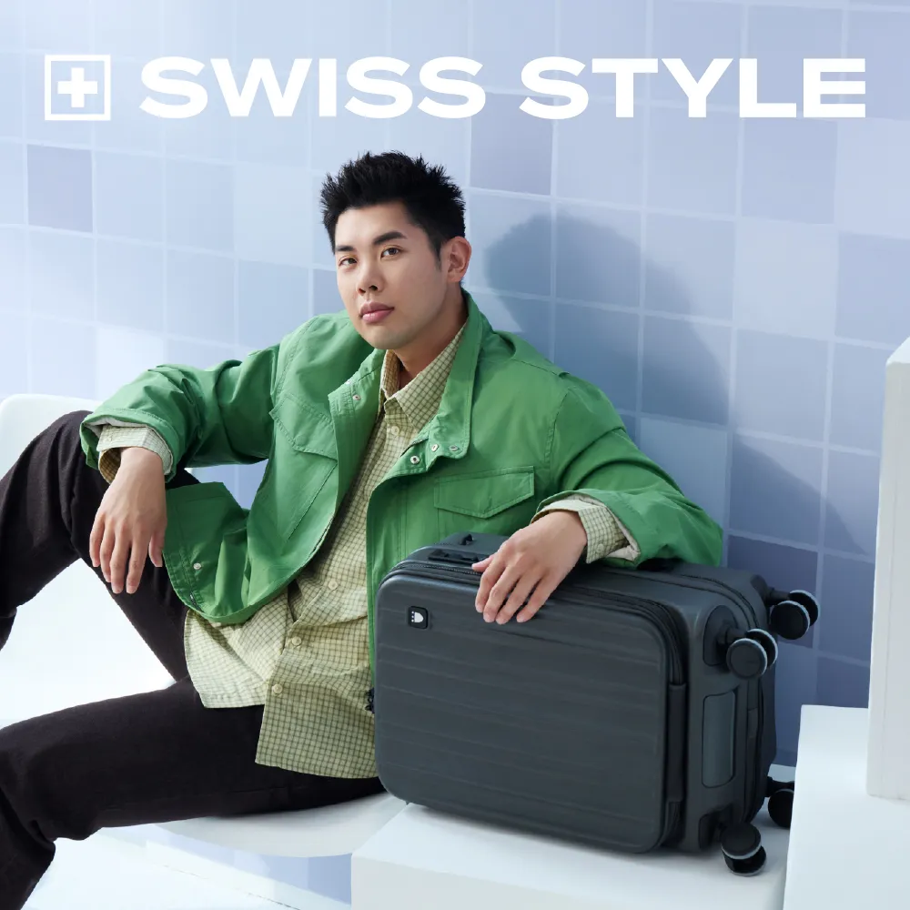 【SWISS STYLE】新升級 BERMAS FIT 20吋雙開式 日本煞車系統 登機箱 行李箱(多色任選)-贈 聯名盥洗包