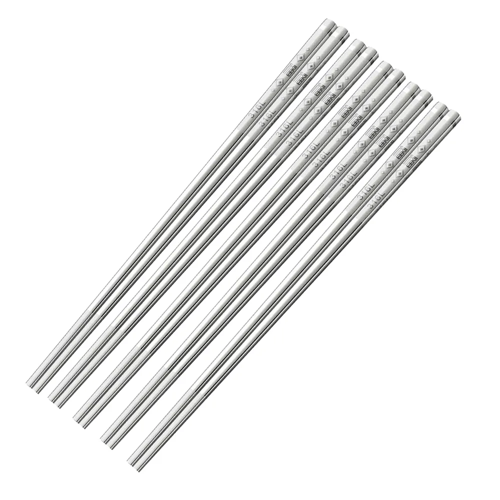 【PUSH!】餐具用品 316L不銹鋼筷子5雙 防滑防燙抗菌筷子 筷子 高檔筷子(筷子 E201)