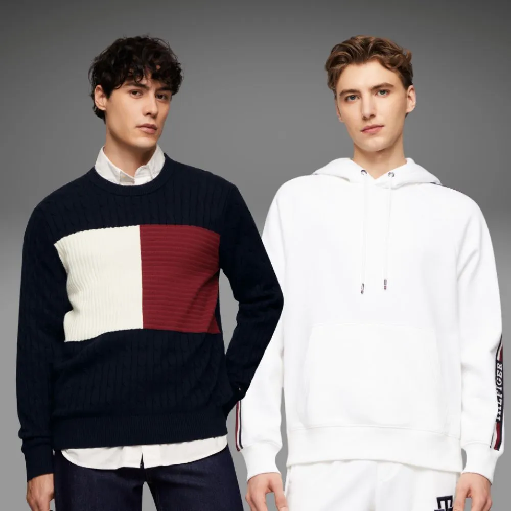 【TOMMY HILFIGER】官方旗艦館 精選全男款  帽T 毛衣 多款任選(帽T 毛衣)