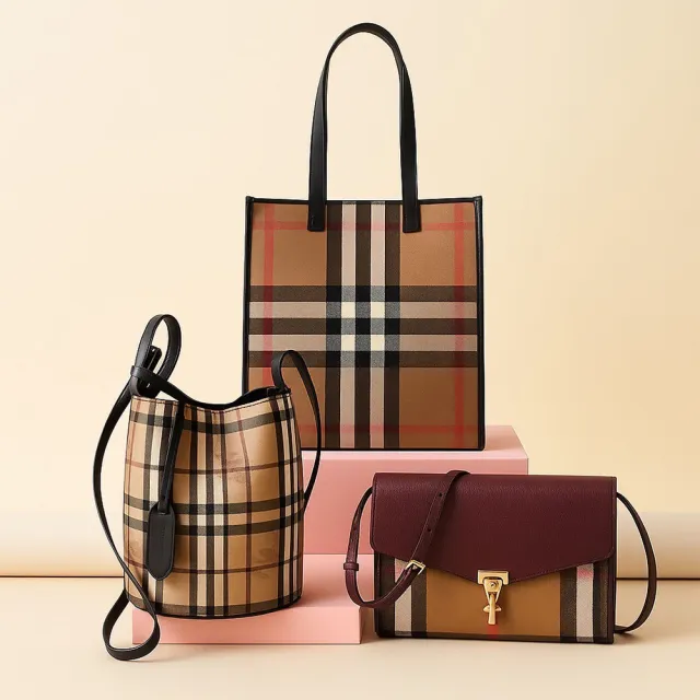 【BURBERRY 巴寶莉】經典郵差/相機/水桶/托特包(款式任選)