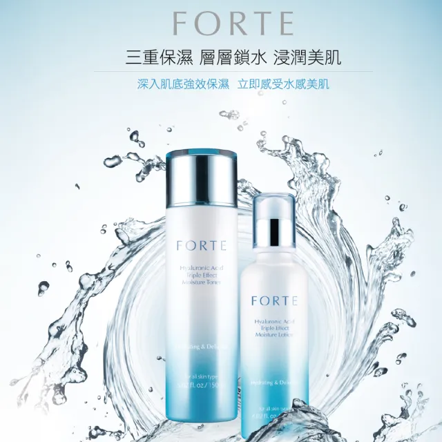 【FORTE】玻尿酸三重水潤精華50mL