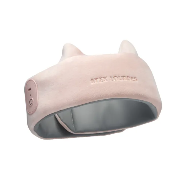 【ATEX】官方旗艦店 LOURDES 貓耳無線氣壓頭部按摩器 AX-HX345(無線設計/超靜音/貓奴療癒好物)