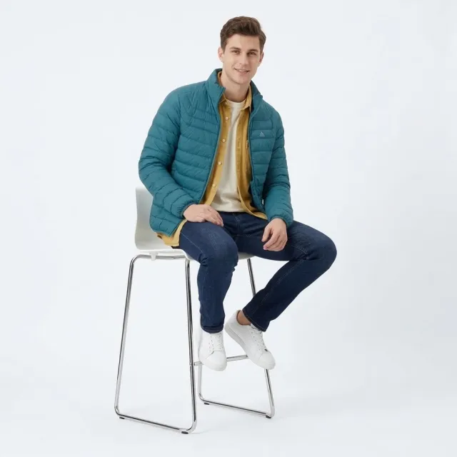 【ATUNAS 歐都納】男KEEP WARM輕量羽絨外套 A6GAHH01M (新品上市/輕量/防潑水/收納/保暖外套/夾克/自行車)