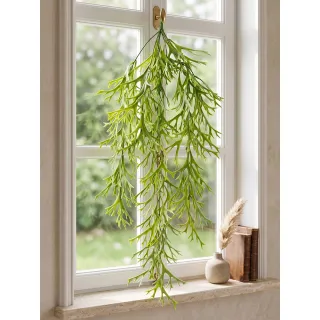 【HUGO DECO 榆果傢飾】特級擬真手感藤蔓植物 垂掛鹿角蕨 蕨類 爬藤 單把