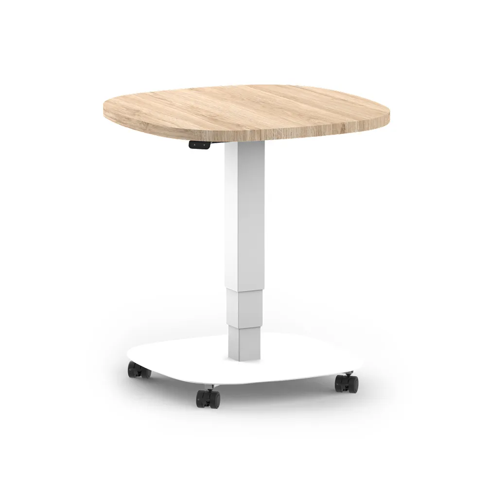 MOTTI solo3 電動昇降テーブル ブラウン　美品 MOTTI】電動升降桌｜Solo 3 60x60cm 活動邊桌/咖啡桌/工作桌/書桌(單腳