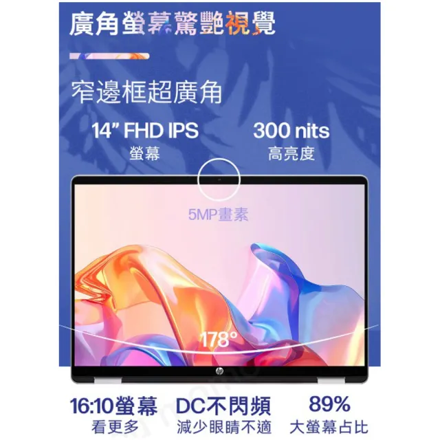 【HP 惠普】Office 2024★14吋 Ultra 5 322 翻轉觸控筆電(OmniBook 5 Flip/16G/512GB/W11/閨蜜粉)