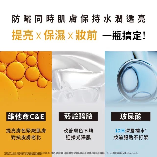 【Neutrogena 露得清】水感透亮防曬乳SPF50+ PA++++(40mlx2入組)