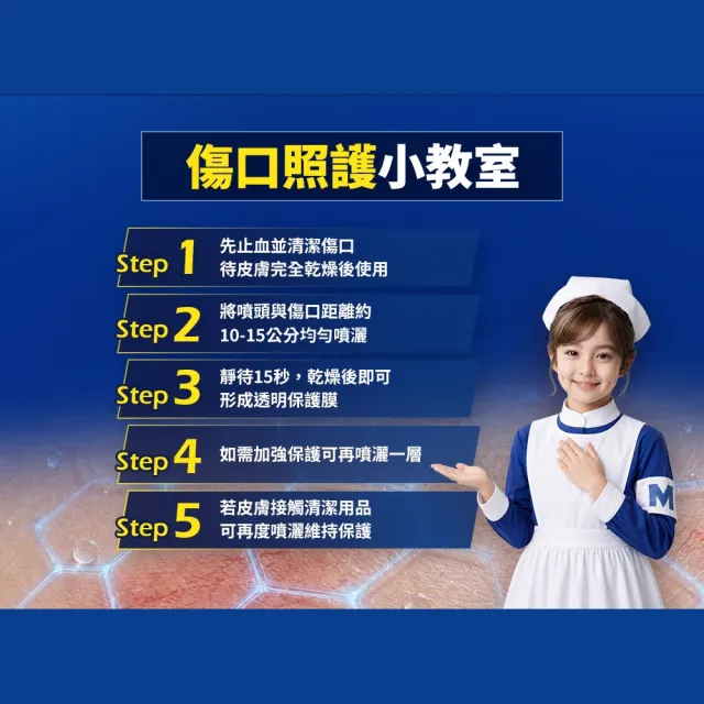 【曼秀雷敦】噴霧OK繃 2入 (醫療級保護傷口 不刺痛配方 防水+舒緩保護升級)