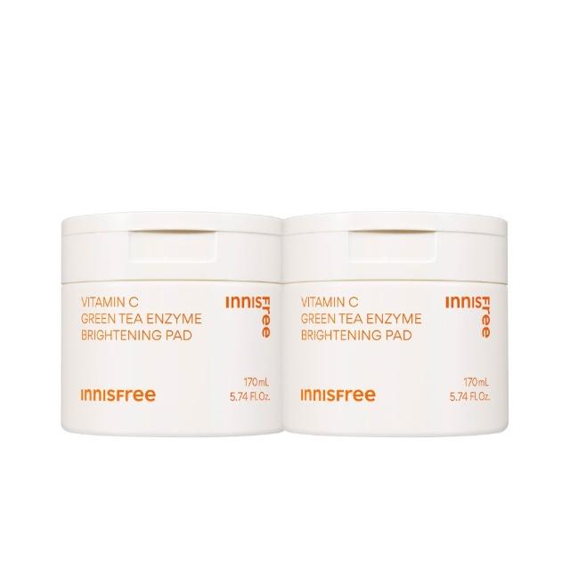 【innisfree】維他命C淨亮棉片170ml/60片(2入組/暗沉橡皮擦)