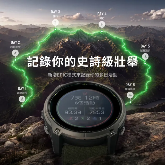 【GARMIN】Enduro 4 極限性能GPS智慧腕錶 51mm