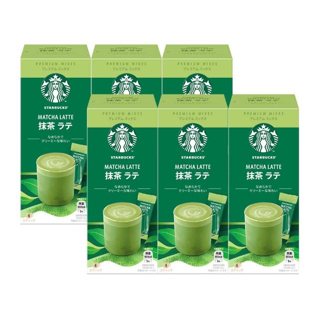 【STARBUCKS 星巴克】特選系列-抹茶拿鐵 4入X 6盒組
