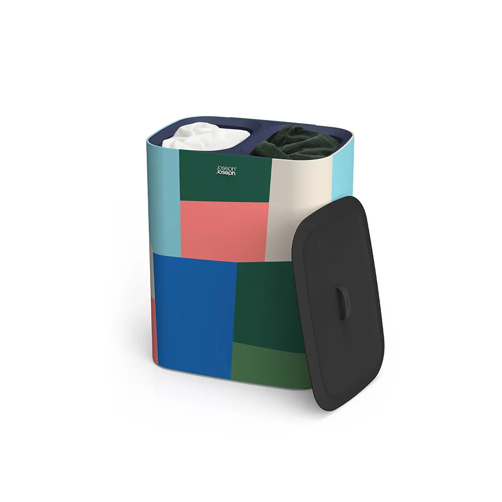 【Joseph Joseph】Jonathan Lawes聯名系列 Tota 90L 分類洗衣籃(雙格)
