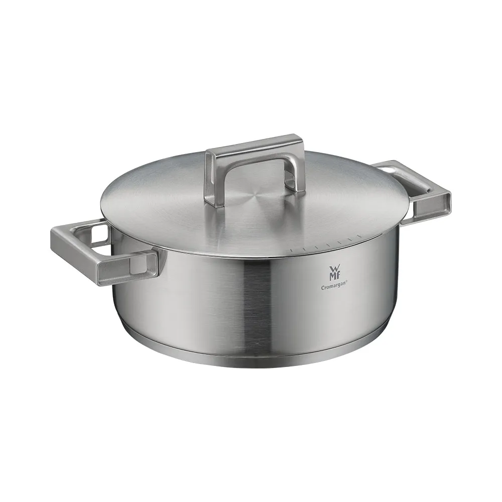 【WMF】義大利製 Ultimate Cool 不鏽鋼低身湯鍋 24cm 4.1L IH爐/電磁爐/瓦斯爐適用