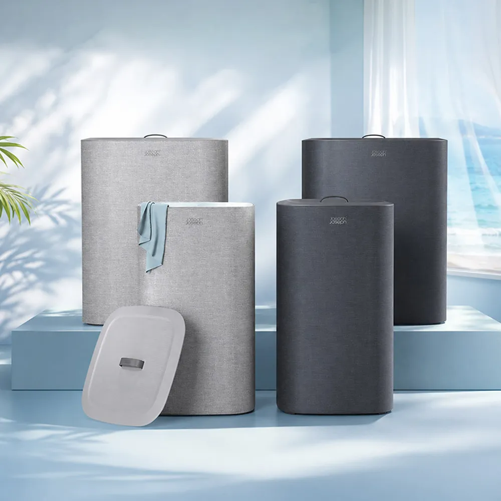 【Joseph Joseph】Tota 分類洗衣籃 60L 90L 雙格 三格 (任選)(髒衣籃 洗衣籃 手提袋)