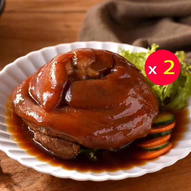 【卜蜂】經典好菜 富貴紅燒蹄膀 超值2盒組(1kg/盒 附醬汁_居家料理.宴客必備.節慶首選.好評商品.2027年菜)