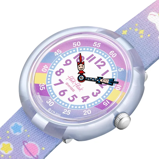 【Flik Flak】兒童手錶 CUDDLY UNICORN 兒童禮物/安全防水/瑞士製造 FBNP213(31.85mm)