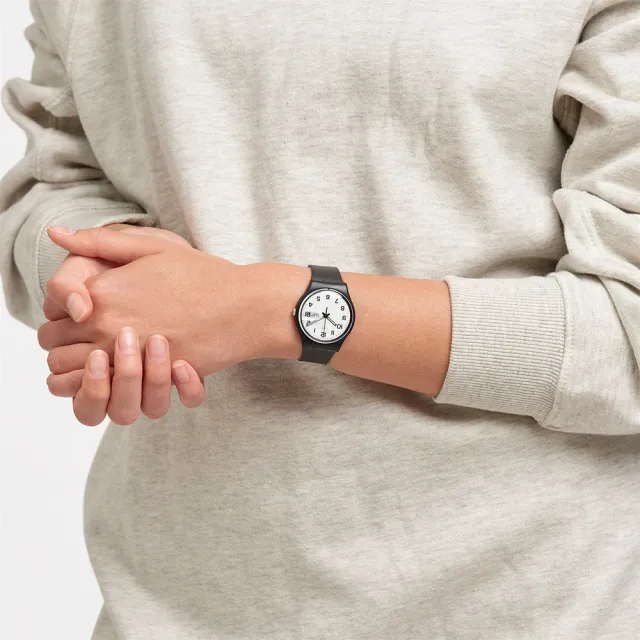 【SWATCH】ONCE AGAIN 經典手錶/男錶/女錶/瑞士製造 GB743-S26(34mm)