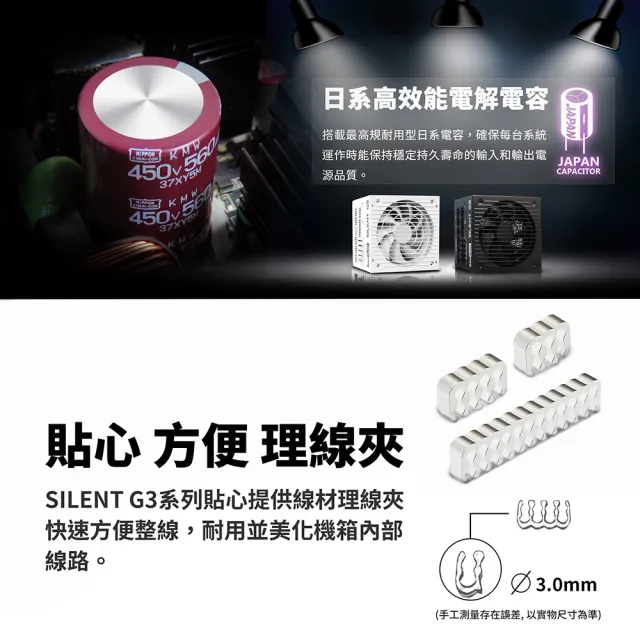 【KISS QUIET】凱斯克 Silent G3-黑色 850W-ATX 3.1(金牌 全模組 電源供應器 PCIE5.1)