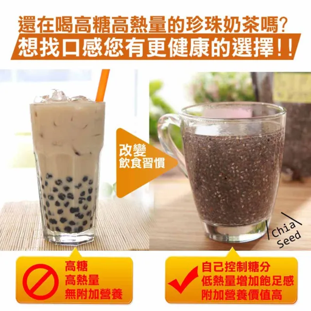 【正心堂花茶行】奇亞籽 500克X6包/組(6包/組 奇異籽、鼠尾草籽、白芽子、奇亞子)