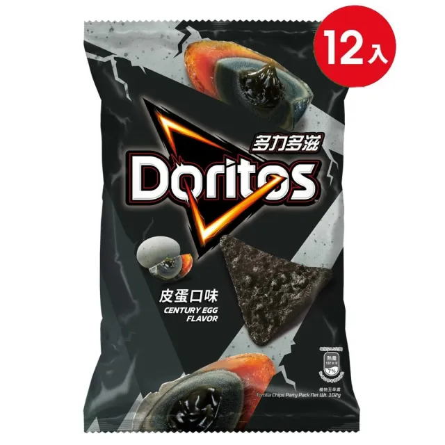 【多力多滋】多力多滋箱裝系列102g/12包(香菜/皮蛋/墨魚)