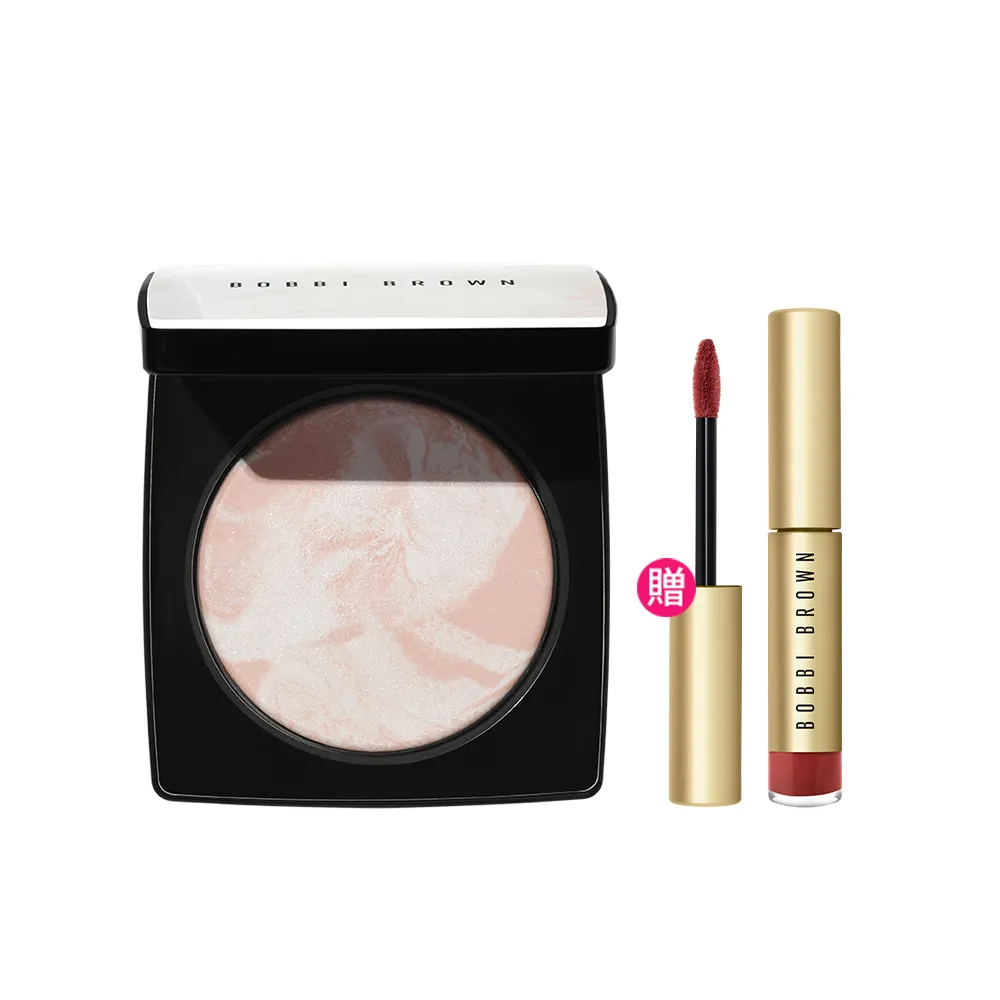 【Bobbi Brown 芭比波朗】大理石粉嫩蜜粉餅(控油x提亮 2合一 / 12hr鎖妝/毛孔瑕疵秒霧化)